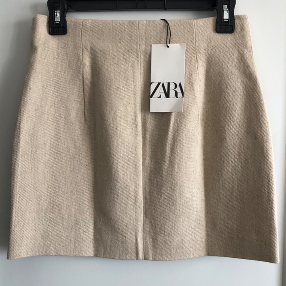 NWT Jewel Trim Linen Blend Mini Skirt XS - Picture 10 of 11